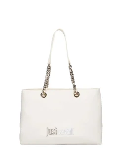 BORSA A SPALLA DONNA - JUST CAVALLI BIANCO - 80RA4BB9 ZS766