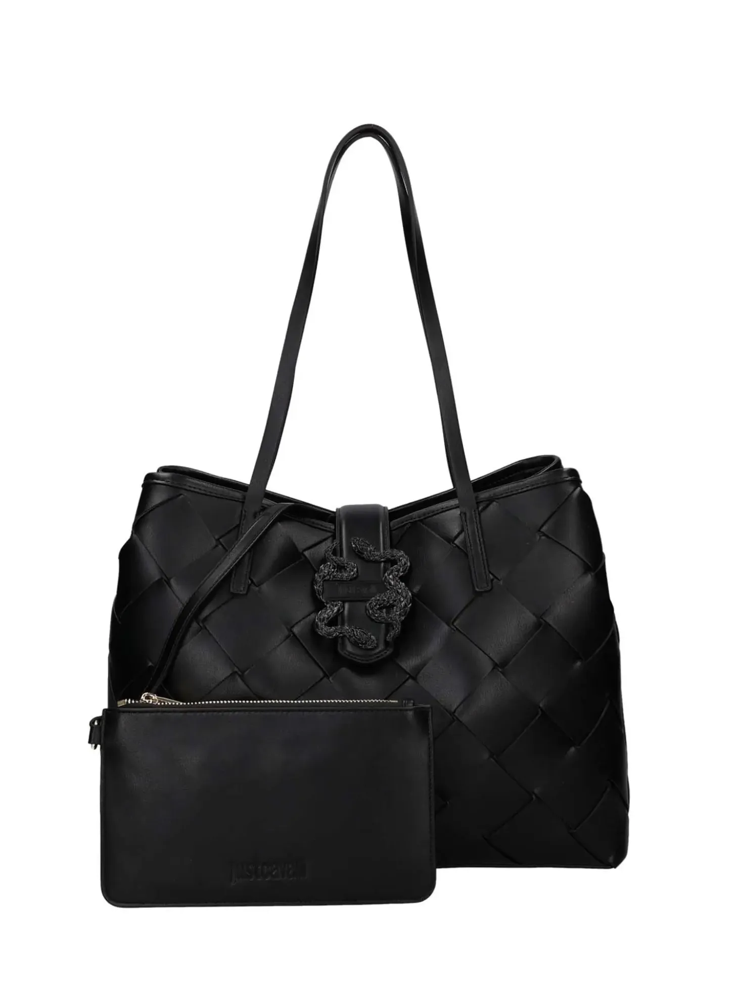 BORSA A SPALLA DONNA - JUST CAVALLI NERO - 80RA4BM2 ZSD88