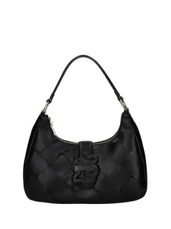 BORSA A SPALLA DONNA - JUST CAVALLI NERO - 80RA4BM5 ZSD88