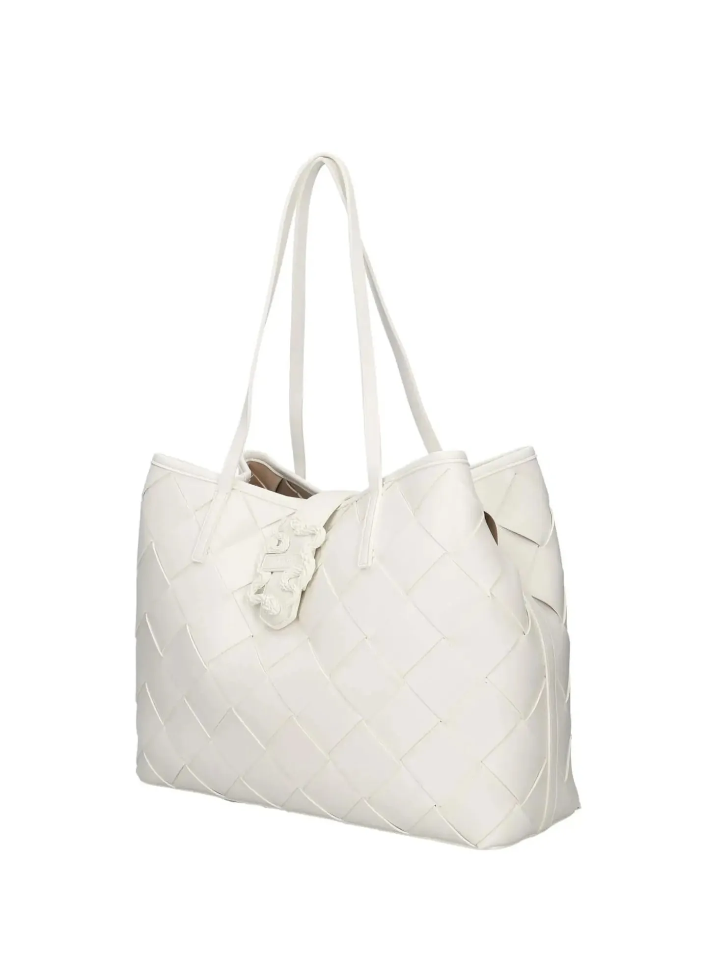 BORSA A SPALLA DONNA - JUST CAVALLI BIANCO - 80RA4BM2 ZSD88