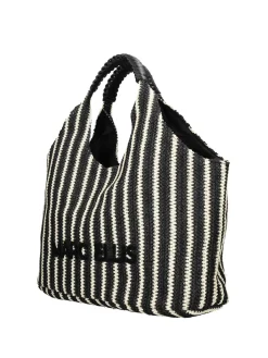BORSA A SPALLA DONNA - MARC ELLIS NERO-SABBIA - BUBY EIVISSA