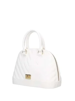 BORSA A SPALLA DONNA - MARC ELLIS BIANCO-ORO - FLAT MAYA M