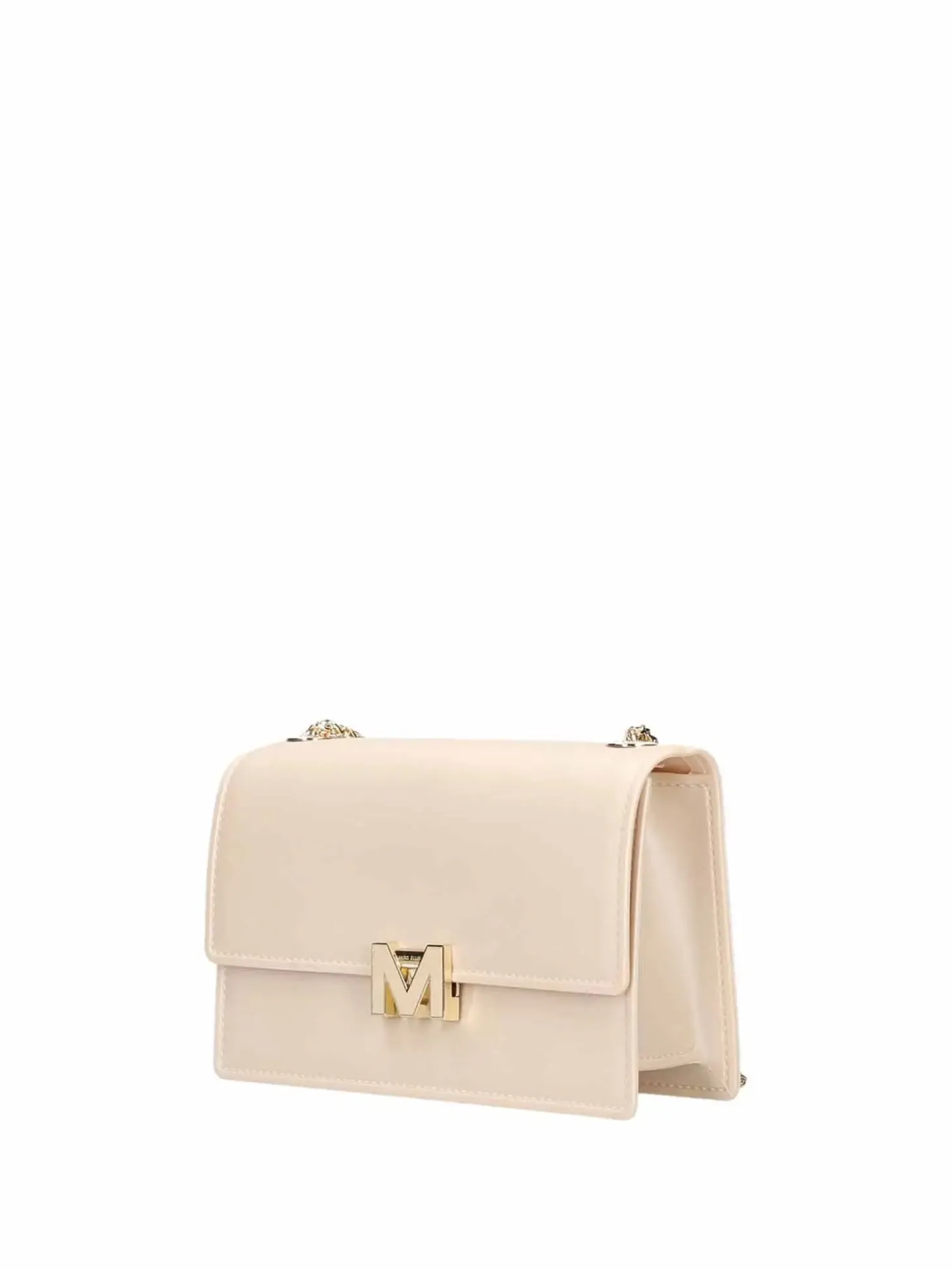 BORSA A SPALLA DONNA - MARC ELLIS BEIGE-ORO - FLAT SUPERMEE M.
