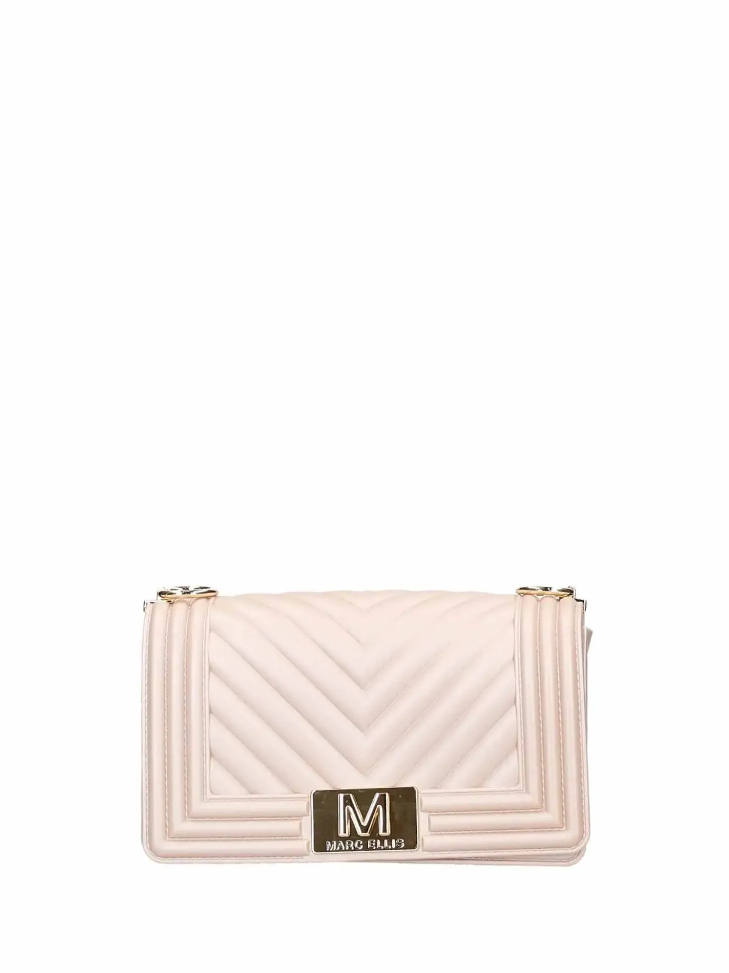 BORSA A SPALLA DONNA - MARC ELLIS TAN-ORO - FLAT S 26