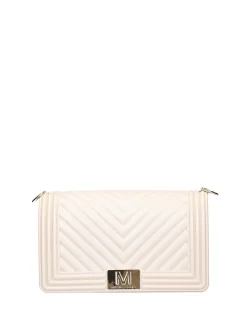 BORSA A SPALLA DONNA - MARC ELLIS BEIGE-ORO - FLAT M 26
