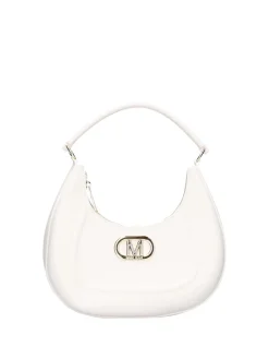 BORSA A SPALLA DONNA - MARC ELLIS BIANCO-ORO - FLAT HERO M