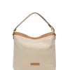 BORSA A SPALLA DONNA - NERO GIARDINI CUOIO - E644241D