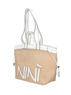 BORSA A SPALLA DONNA - NINI BIANCO - 26308