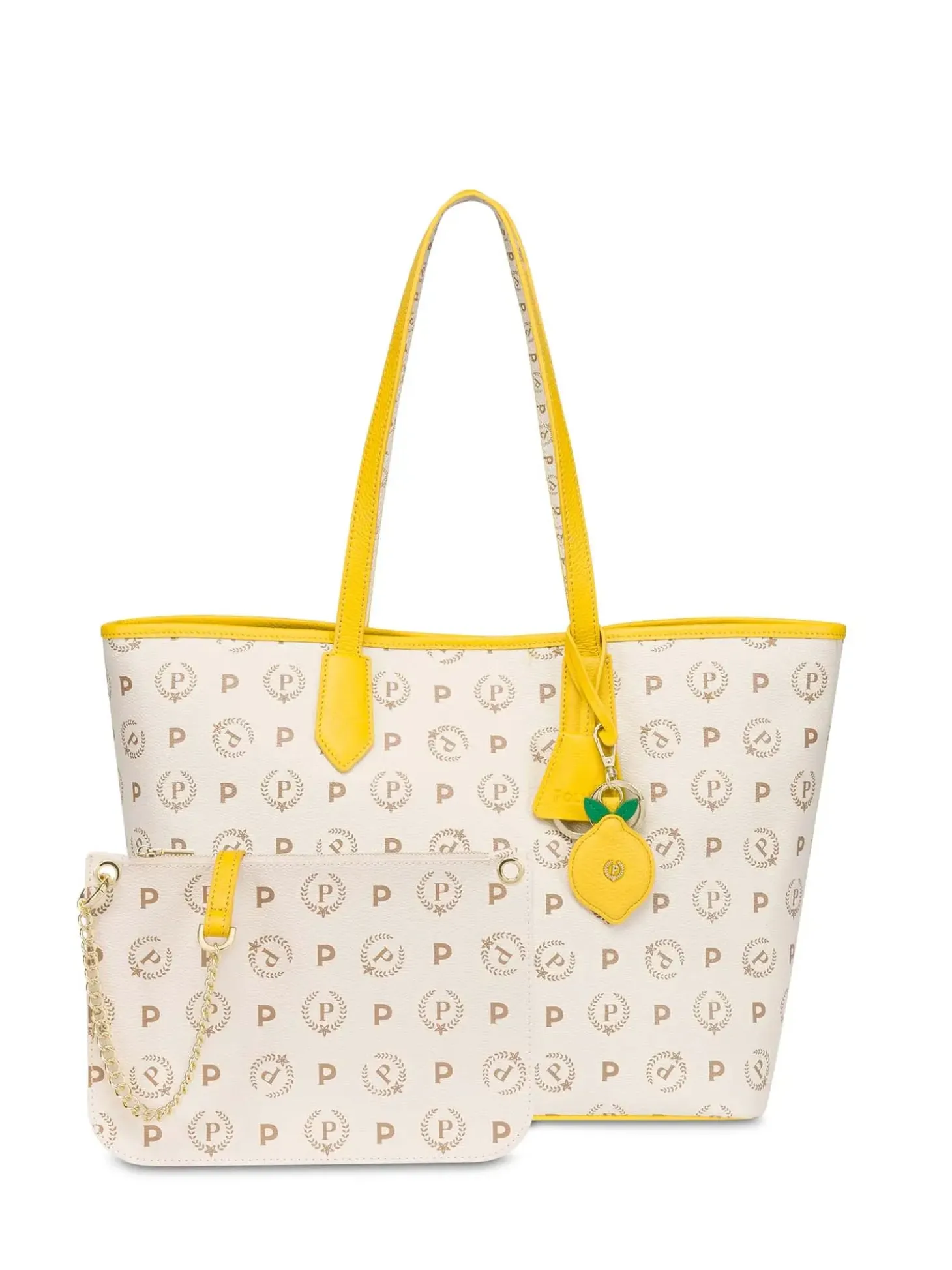 BORSA A SPALLA DONNA - POLLINI AVORIO-GIALLO - TE8427PP06Q1Y