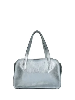 BORSA A SPALLA DONNA - REBELLE ARGENTO-BIANCO - REB0163 P0025