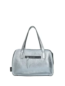 BORSA A SPALLA DONNA - REBELLE ARGENTO-BIANCO - REB0163 P0025