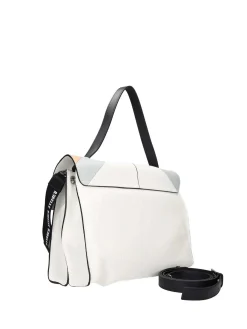 BORSA A SPALLA DONNA - REBELLE BIANCO-CELESTE - REB0185 P0022