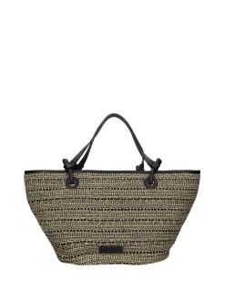 BORSA A SPALLA DONNA - REBELLE NERO-BIANCO - REB0212 T0022