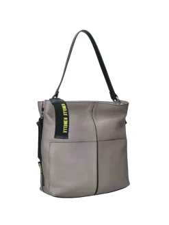 BORSA A SPALLA DONNA - REBELLE TAUPE - REB0235 P0001