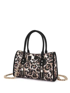 BORSA A SPALLA DONNA - SAVE MY BAG LEOPARDO - S62-SELENA-M-LY