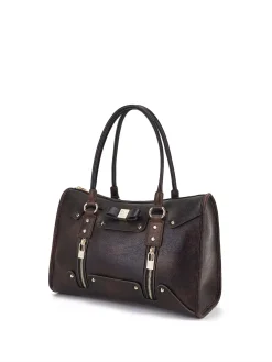 BORSA A SPALLA DONNA - SAVE MY BAG MARRONE - S62-SELENA-L-EMU