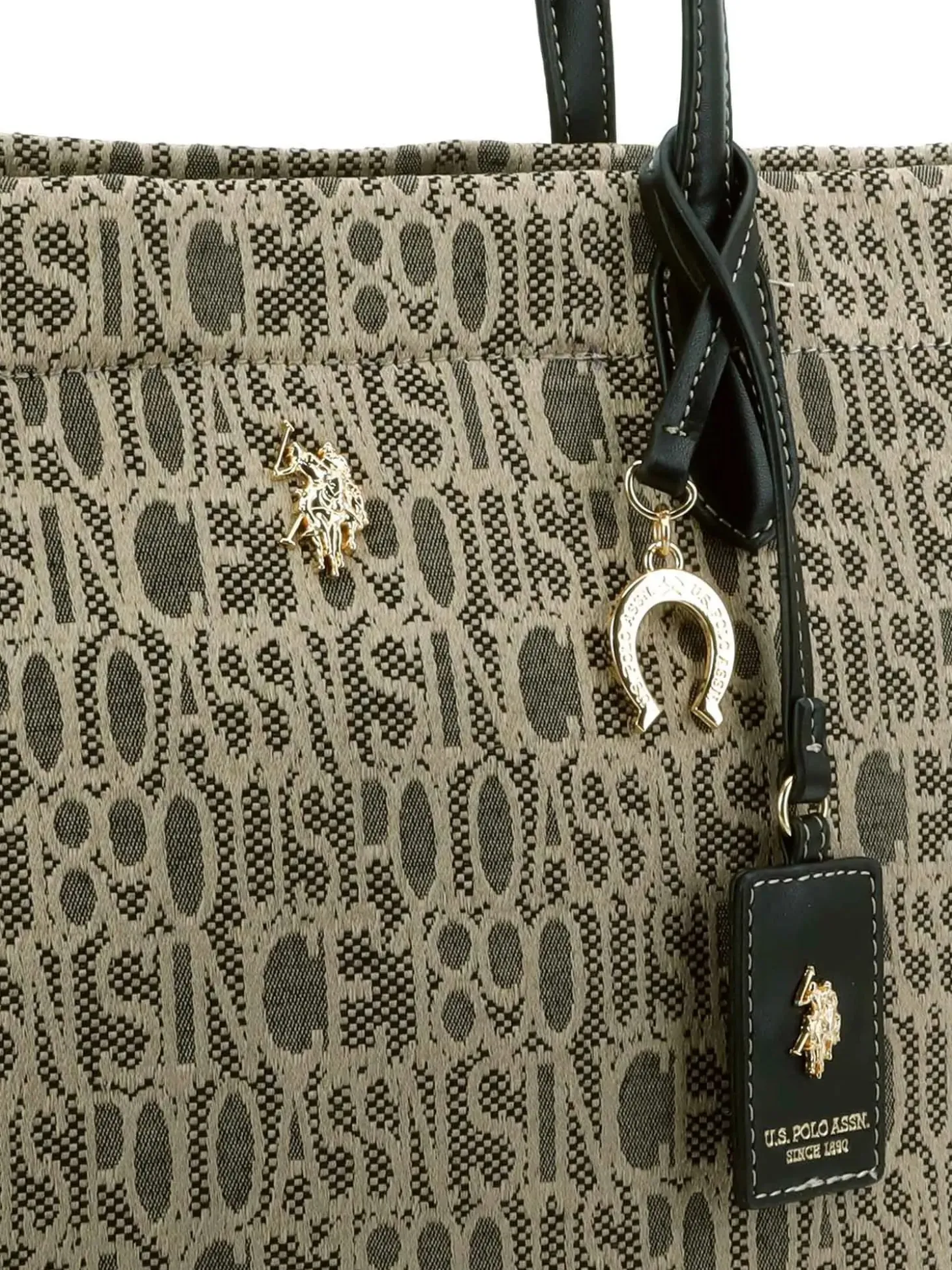 BORSA A SPALLA DONNA - US POLO ASSN. NERO - BEUJG9131WZC