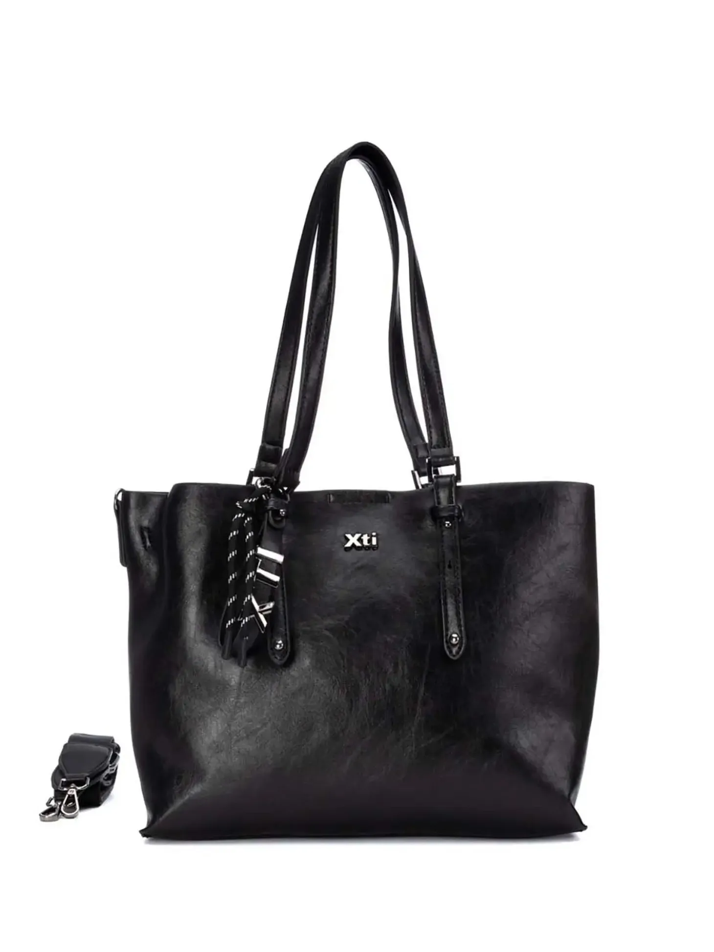 BORSA A SPALLA DONNA - XTI NERO - 184660