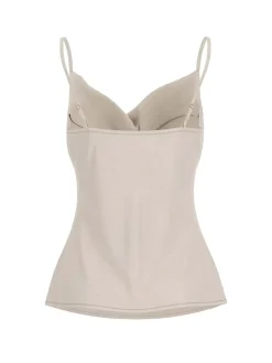 CANOTTA DONNA - GUESS APPAREL BEIGE - W6RH55 WJ732