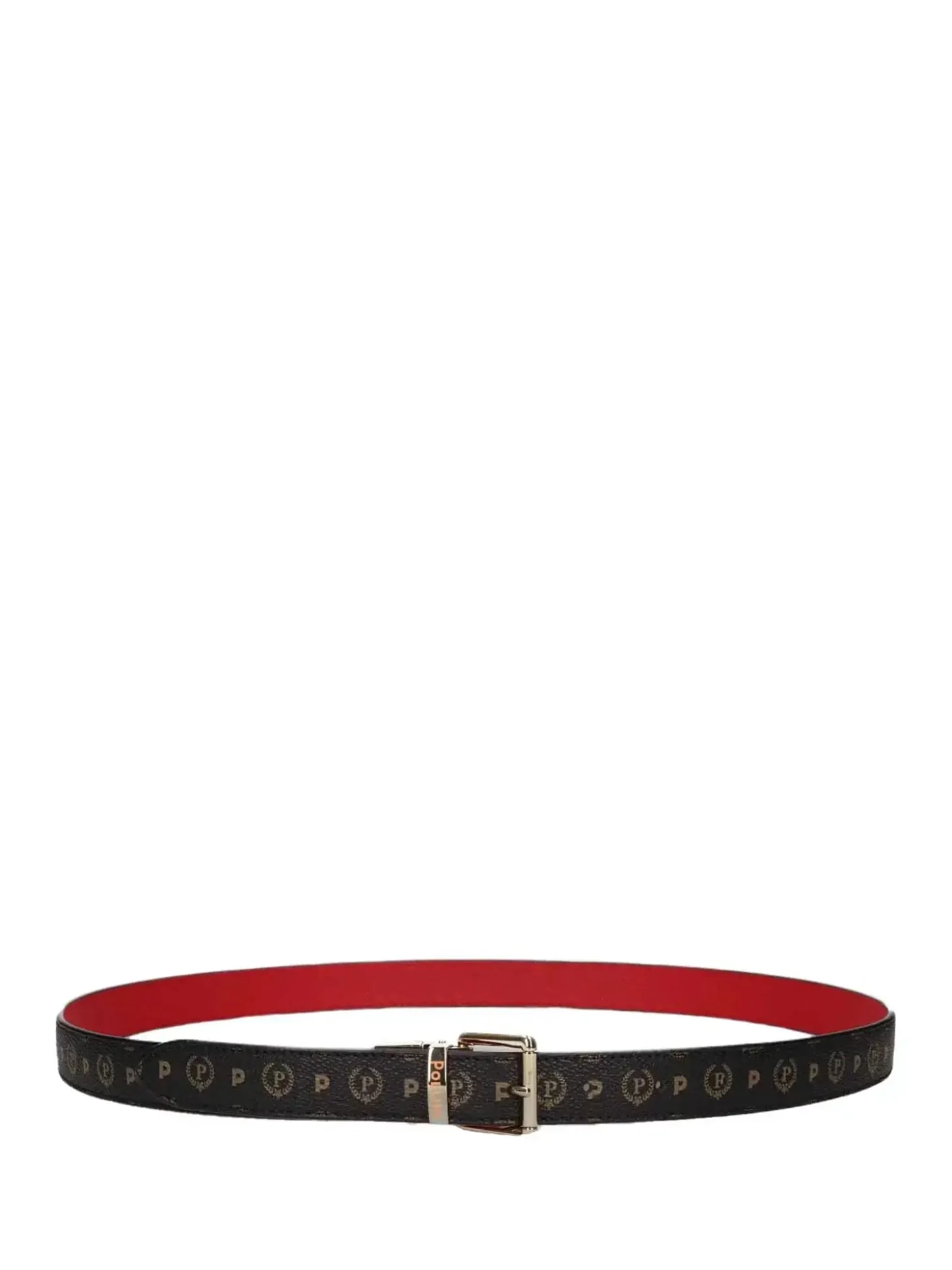 CINTURA DONNA - POLLINI NERO-ROSSO - TE6000PP05Q11