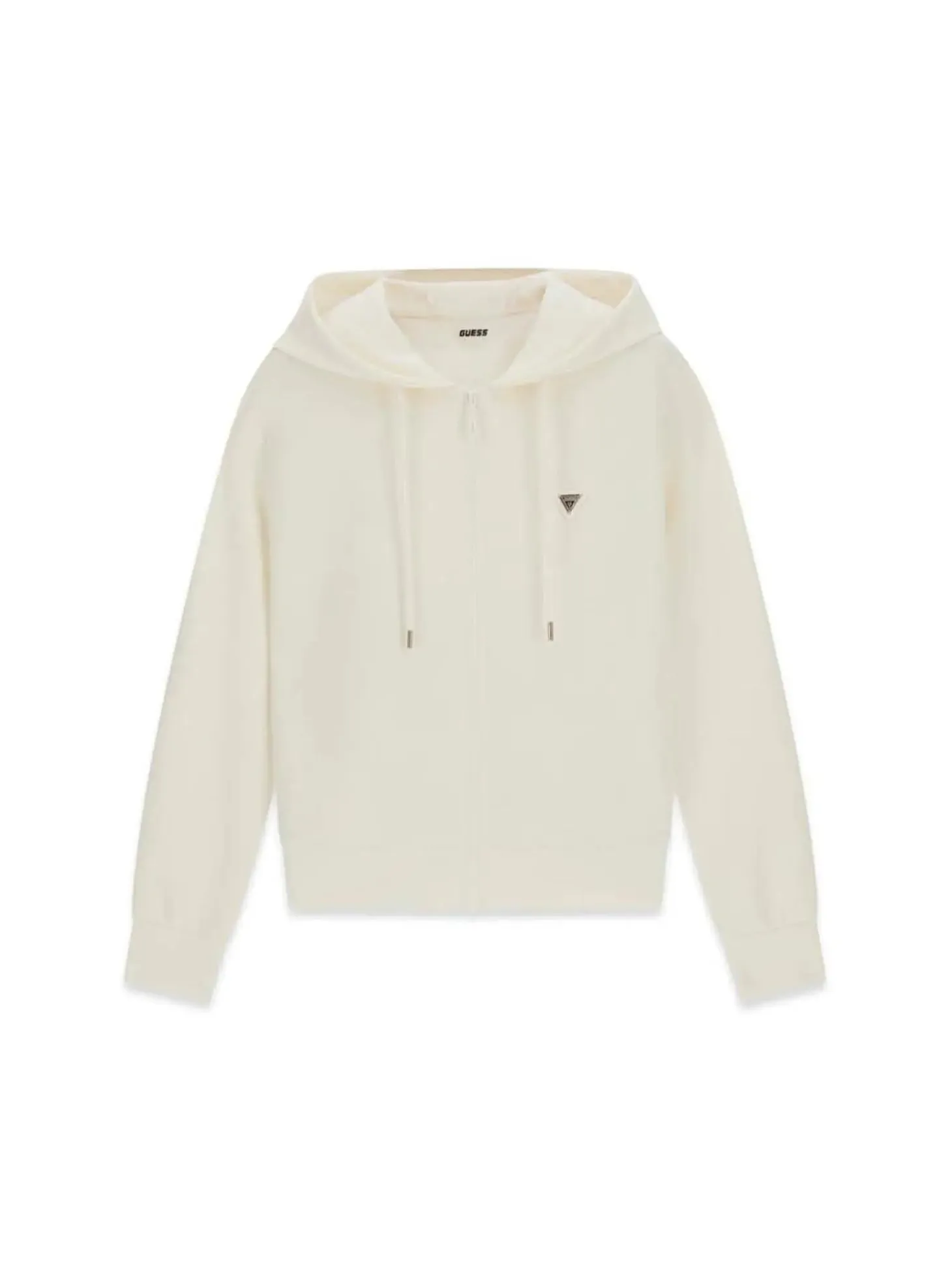 FELPA DONNA - GUESS ATHLEISURE BIANCO - V4YQ06 KCAY2