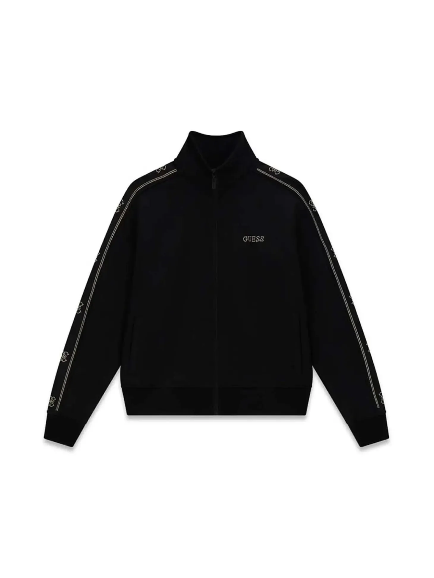 FELPA DONNA - GUESS ATHLEISURE NERO - V5BQ15 KCX22