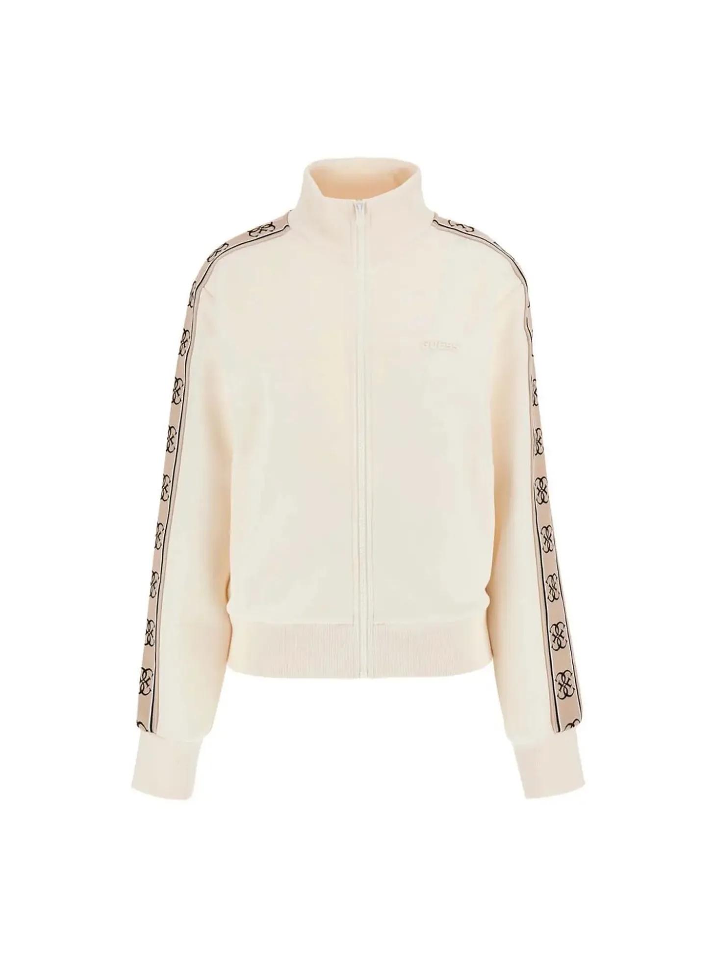 FELPA DONNA - GUESS ATHLEISURE BIANCO SPORCO - V2YQ16 KB3P2