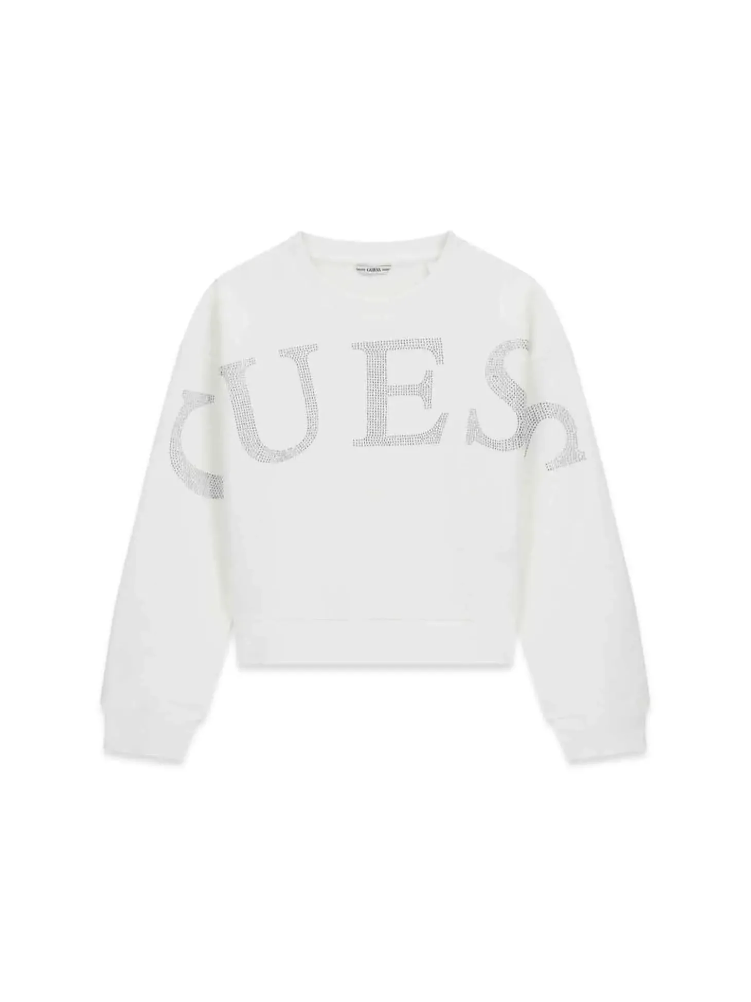 FELPA RAGAZZA - GUESS KIDS BIANCO - J6RQ10 KAD74