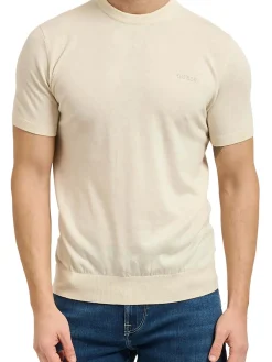 FELPA UOMO - GUESS APPAREL CREMA - M6GR03 Z0556