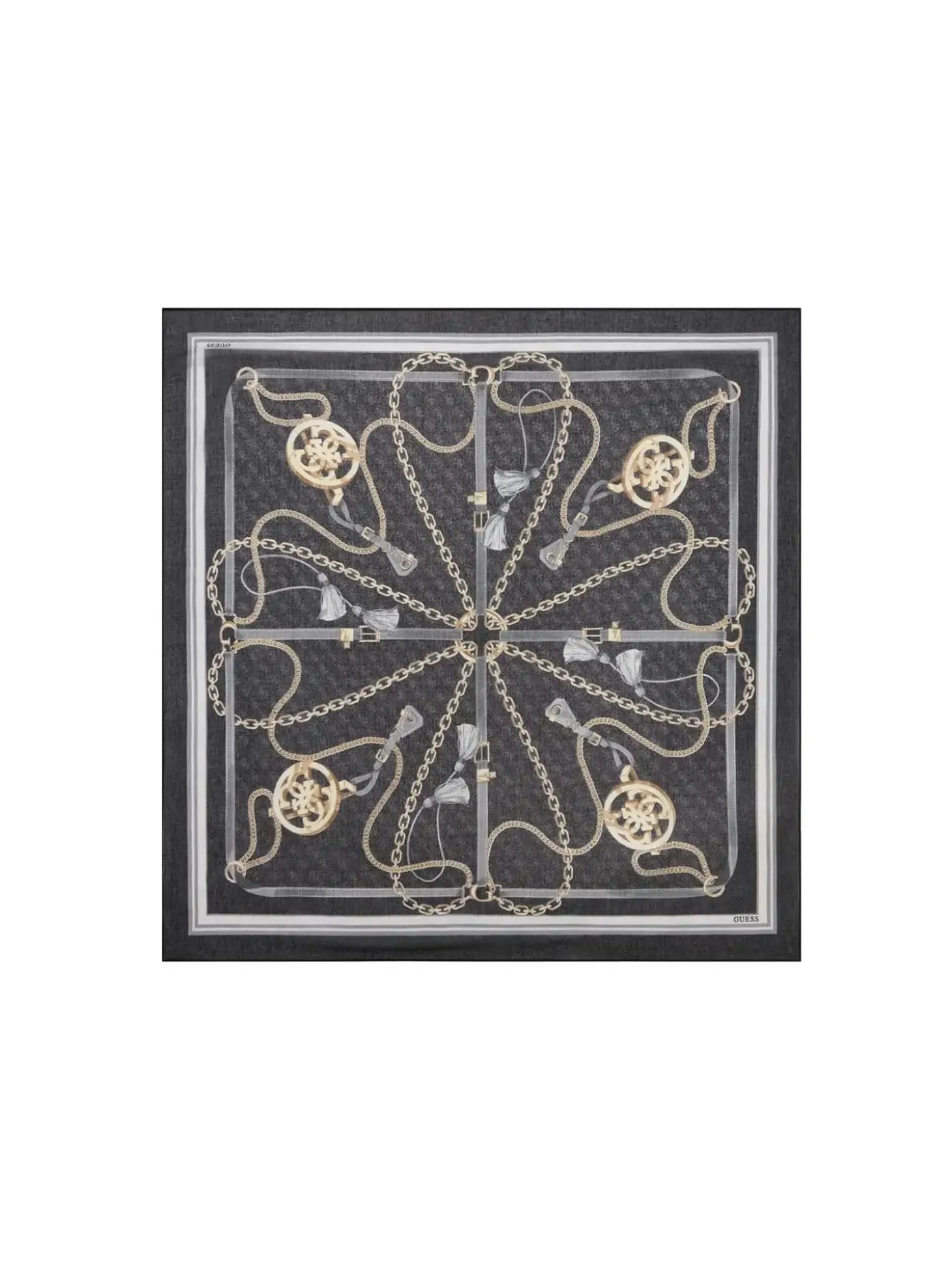 FOULARD DONNA - GUESS NERO - AW5537 POL03