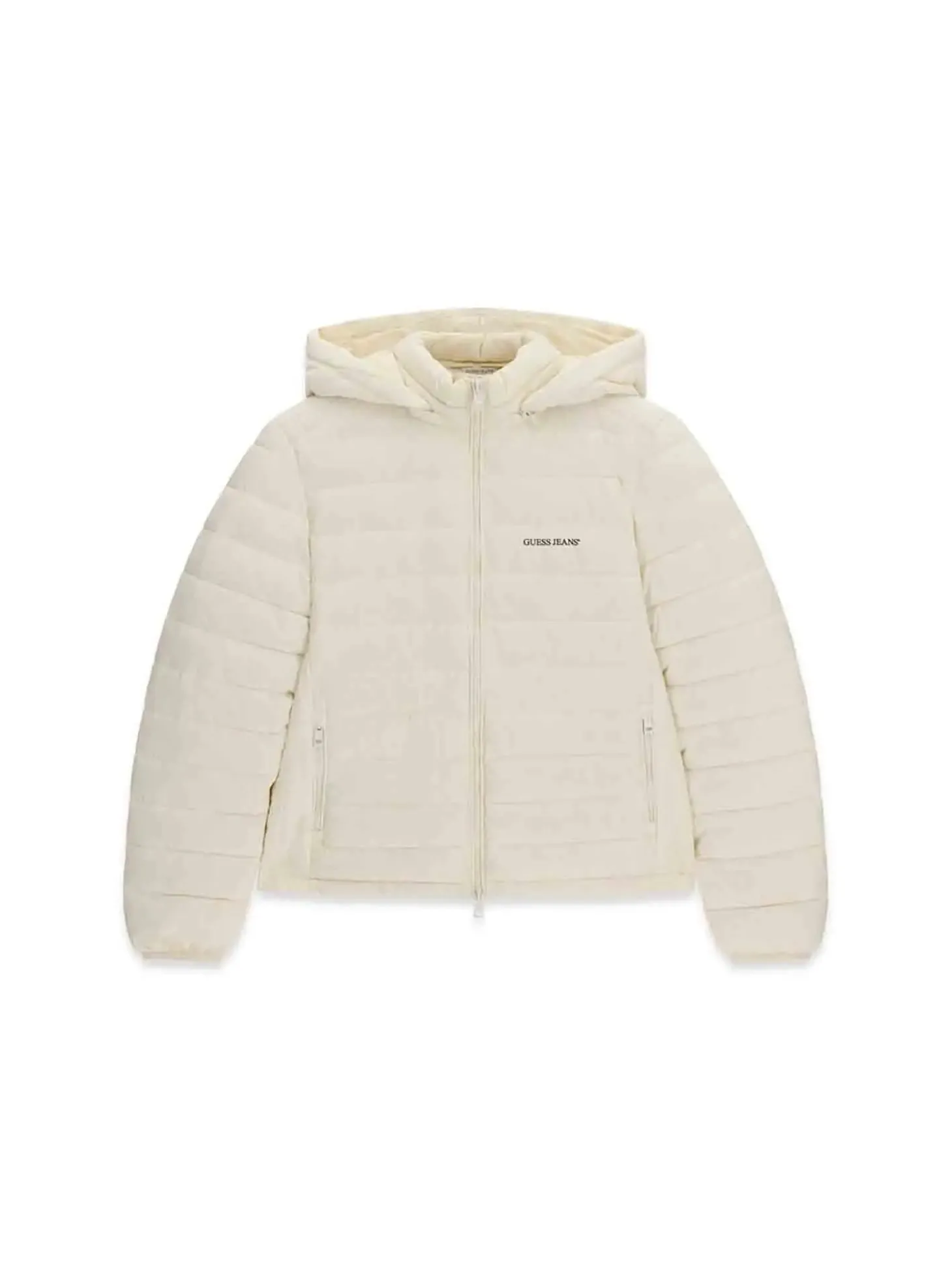 GIUBBOTTO DONNA - GUESS JEANS BIANCO - W6YL09 W2799