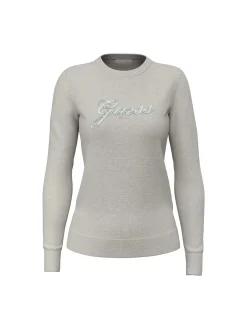MAGLIA DONNA - GUESS APPAREL GRIGIO - W6BR53 Z1454