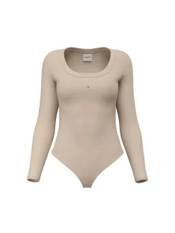 MAGLIA DONNA - GUESS ATHLEISURE TAUPE - V4YP07 J1314