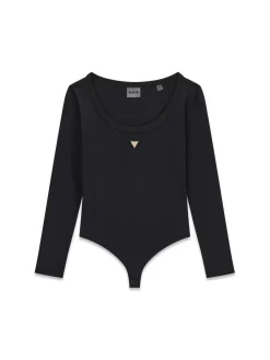 MAGLIA DONNA - GUESS ATHLEISURE NERO - V4YP07 J1314