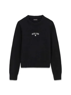 MAGLIA DONNA - GUESS JEANS NERO - W6YR40 Z1074
