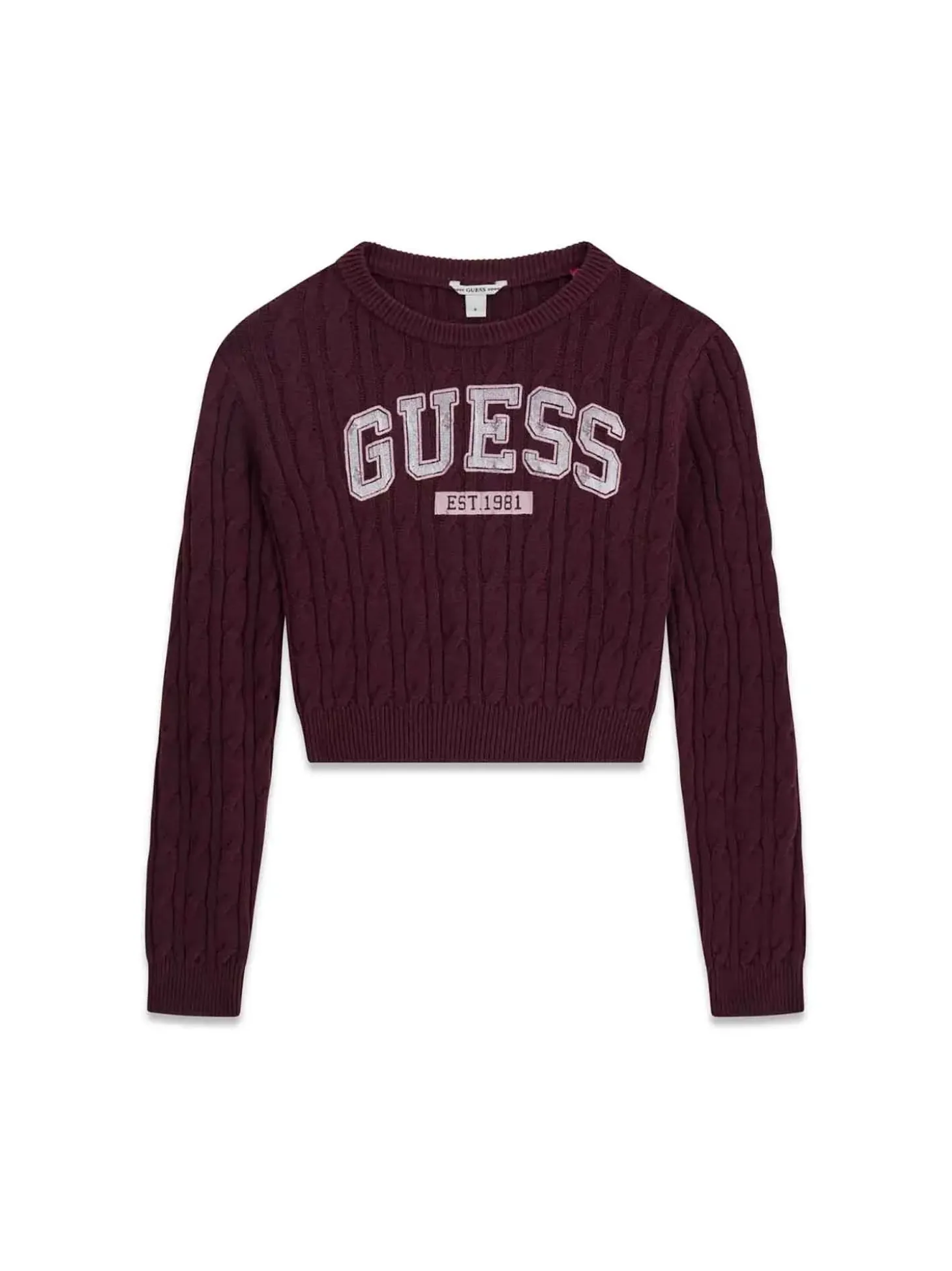 MAGLIA RAGAZZA - GUESS KIDS BORDEAUX - J6YR11 Z0843