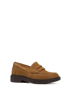 MOCASSINO DONNA - GEOX CUOIO - D65DKB 00022