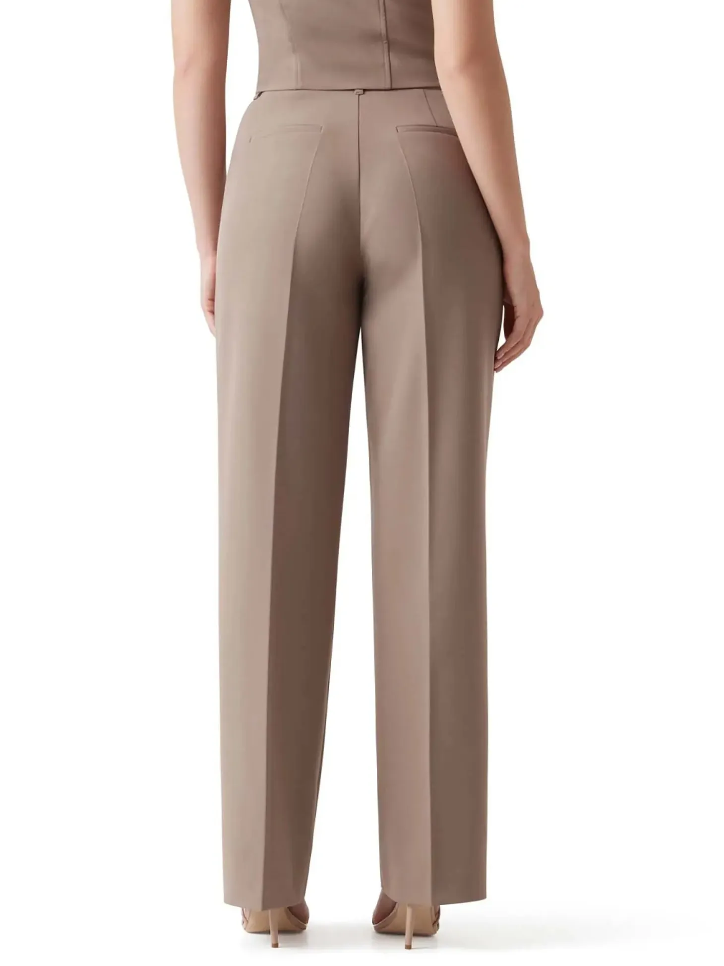 PANTALONE DONNA - GUESS APPAREL BEIGE - W6RB02 WH9Y2