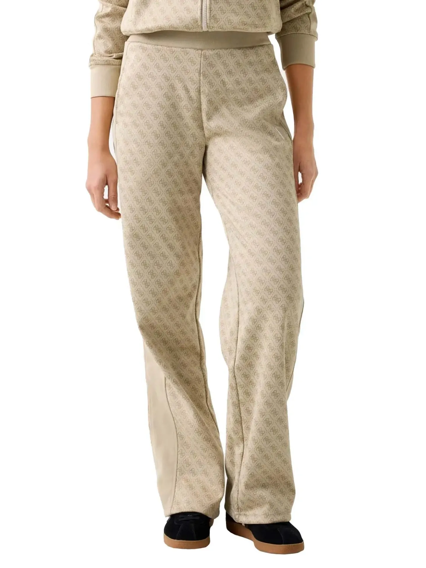 PANTALONE DONNA - GUESS ATHLEISURE BEIGE - V6RB09 K2042