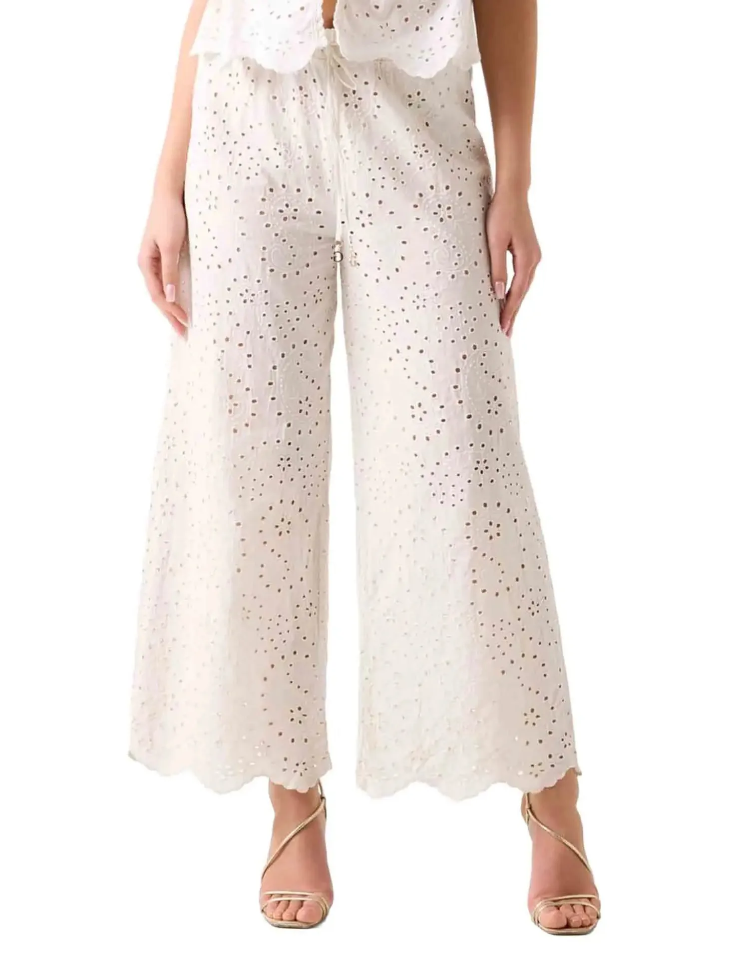 PANTALONE DONNA - GUESS UNDERWEAR CREMA - E6GB03 WP320