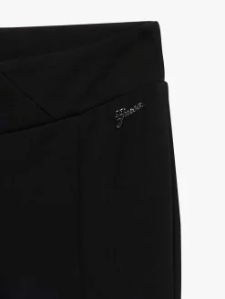 PANTALONE RAGAZZA - GUESS KIDS NERO - J6RB02 KCY62