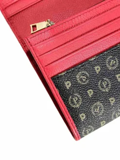PORTAFOGLIO DONNA - POLLINI NERO-ROSSO - TE9000PP02Q11