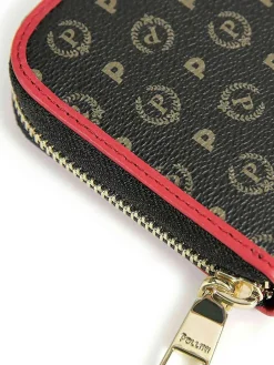 PORTAFOGLIO DONNA - POLLINI NERO-ROSSO - TE9001PP02Q11