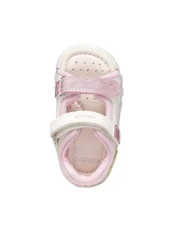 SANDALO BAMBINA - GEOX BIANCO-ROSA - B6517A 054GN