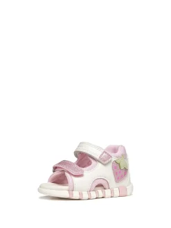 SANDALO BAMBINA - GEOX BIANCO-ROSA - B6517A 054GN