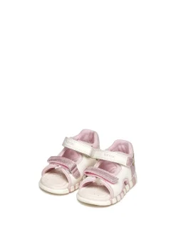 SANDALO BAMBINA - GEOX BIANCO-ROSA - B6517A 054GN