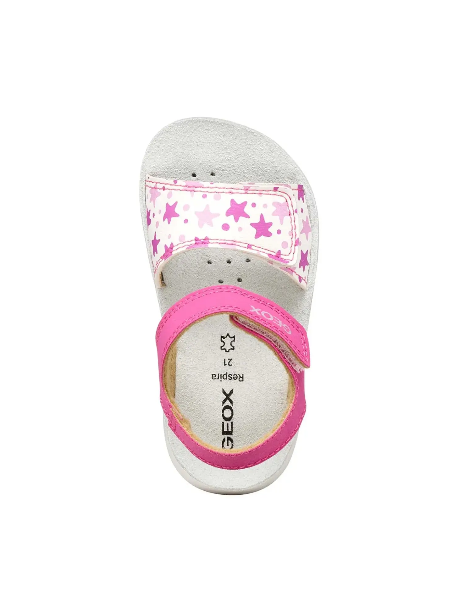 SANDALO BAMBINA - GEOX FUXIA-BIANCO - B455TB 05404