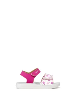 SANDALO BAMBINA - GEOX FUXIA-BIANCO - B455TB 05404