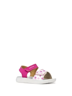 SANDALO BAMBINA - GEOX FUXIA-BIANCO - B455TB 05404