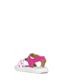 SANDALO BAMBINA - GEOX FUXIA-BIANCO - B455TB 05404
